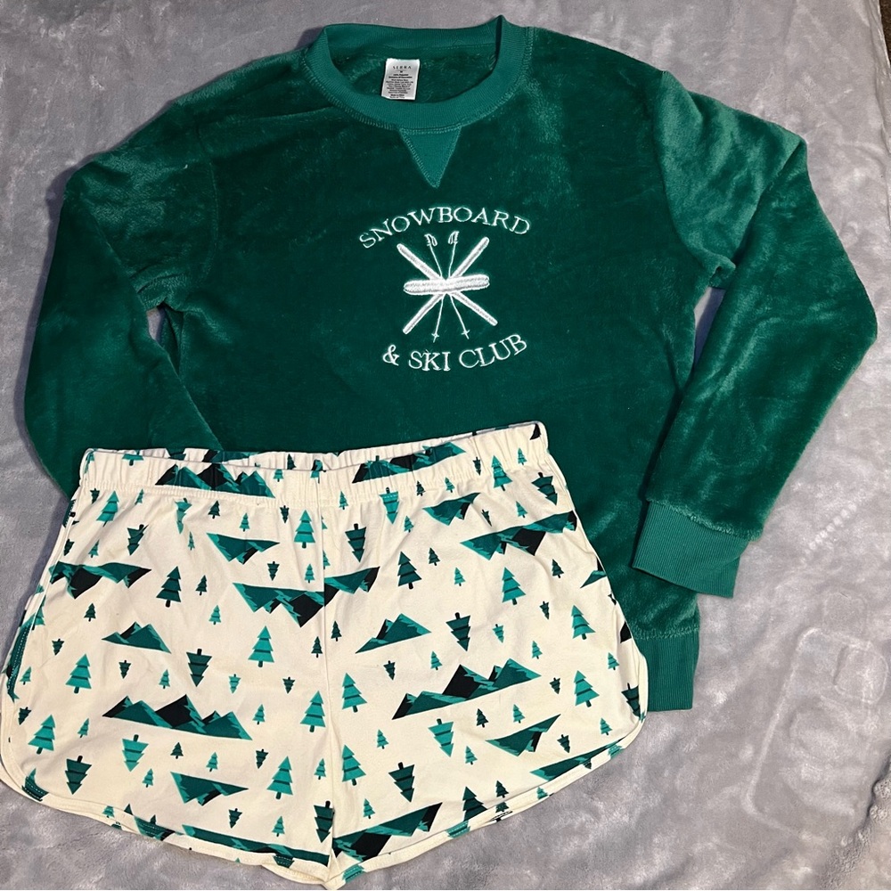 Serra Green Snowboard Set
